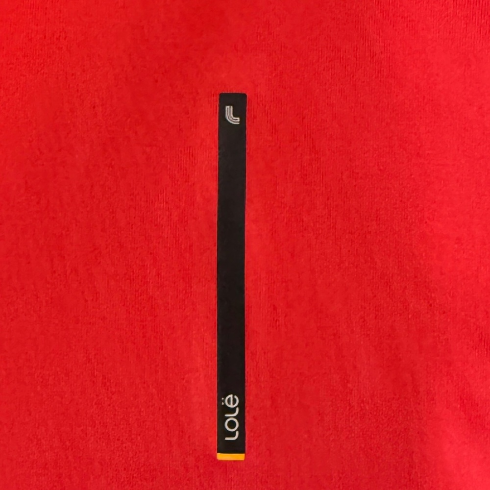 LOLE  lightweight hidden hooded duel zip vented jacket SZ Large RED - Picture 7 of 8